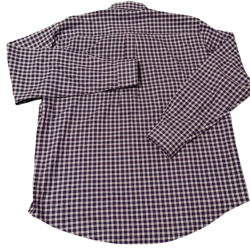 Peter Millar XL Mens Plaid Check Button Down Long Sleeve Shirt‎